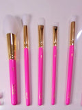 5 pcs pink brush set